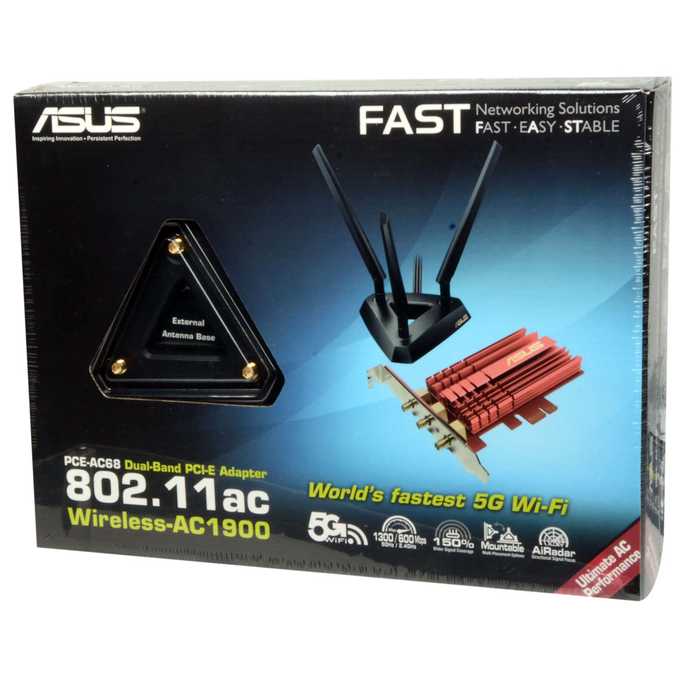 Asus PCE-AC68 AC1900 беспроводной адаптер
