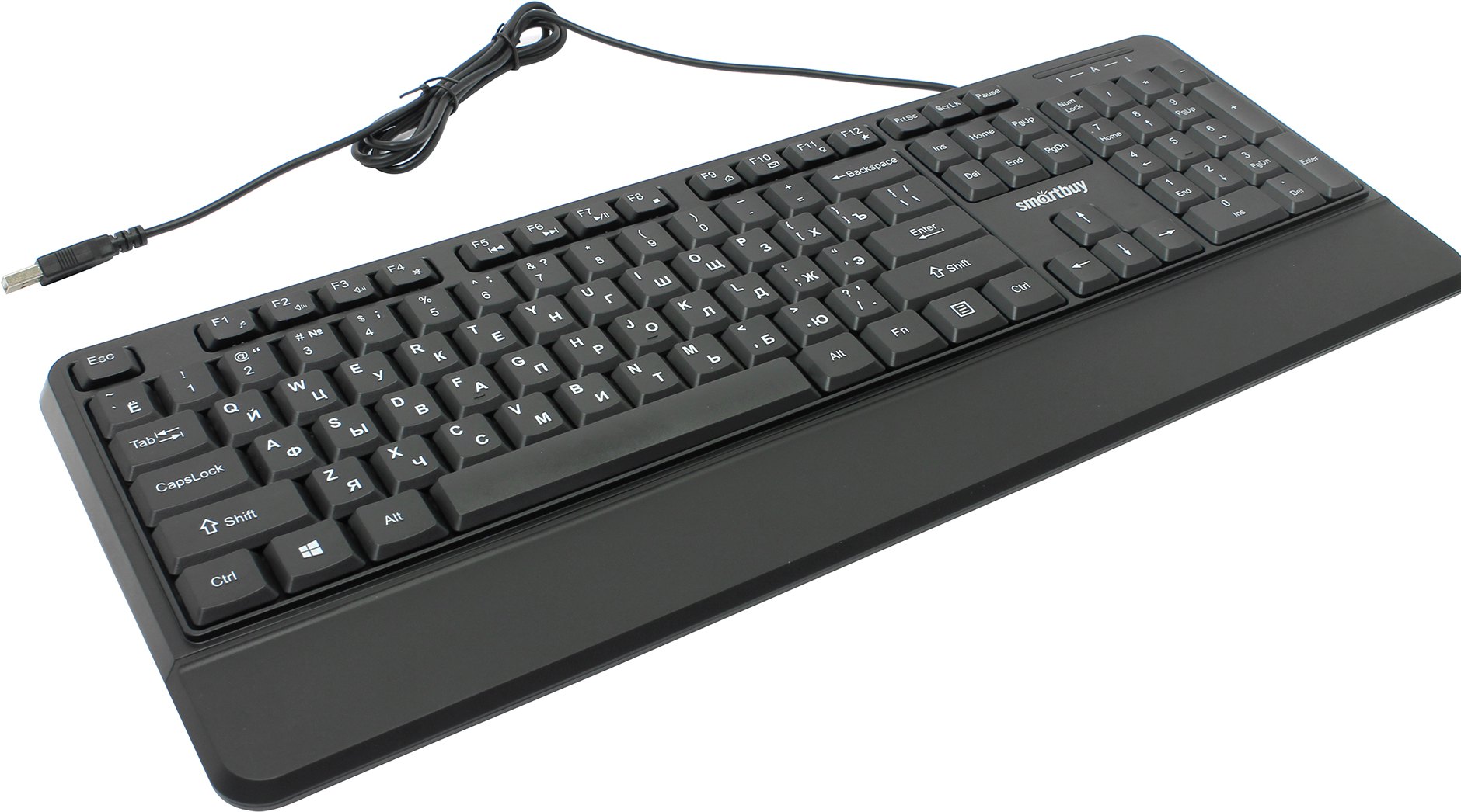 Клавиатура проводная Smartbuy черная (SBK-225-K)
