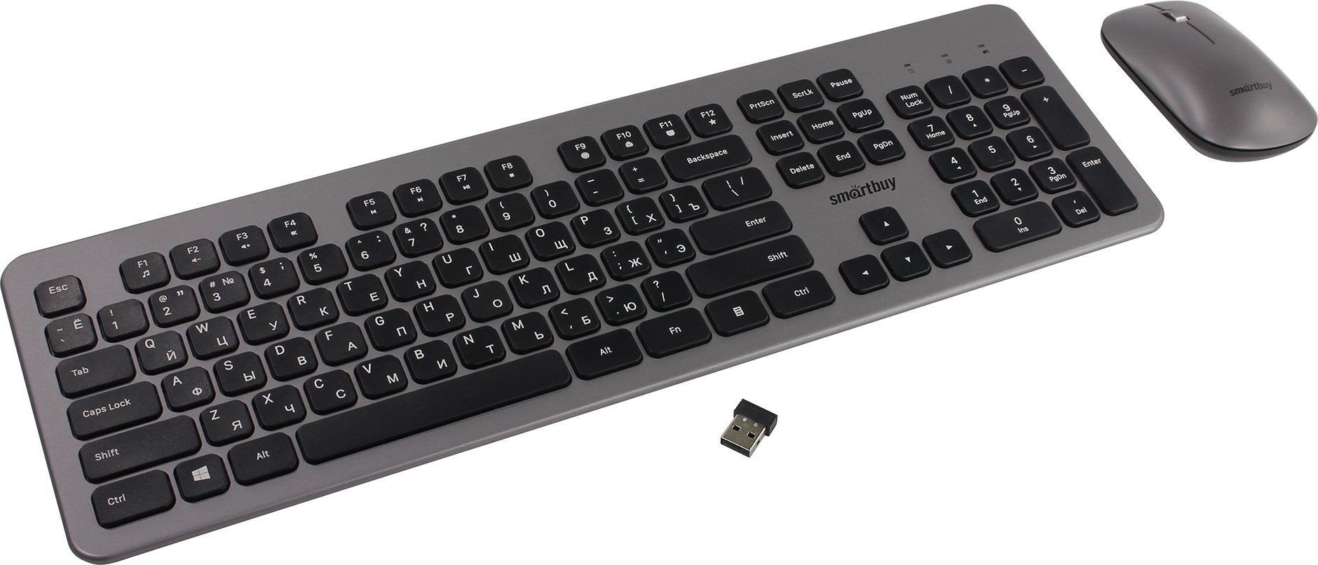 Комплект клавиатура+мышь Smartbuy серо-черный (SBC-233375AG-GK)
