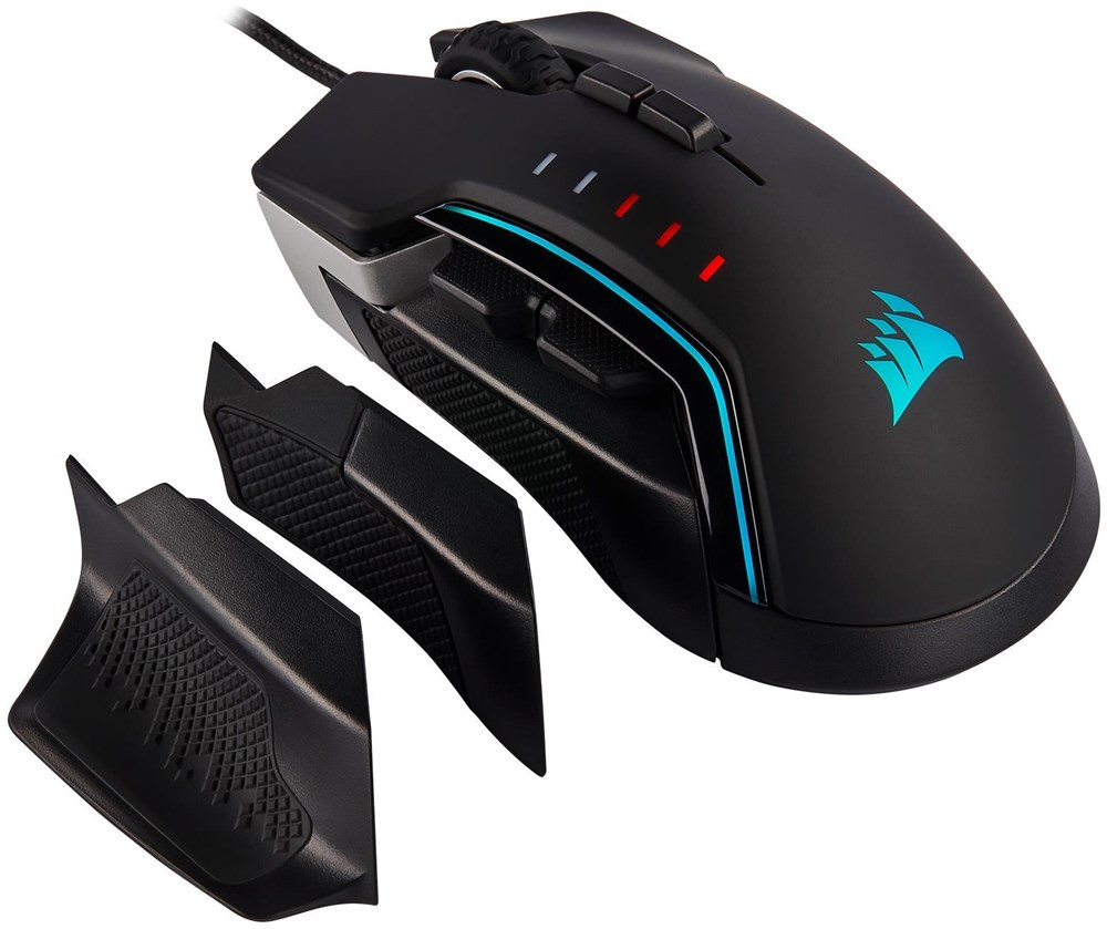 Corsair Gaming GLAIVE RGB PRO, Comfort FPS/MOBA Gaming Mouse Grips, Black