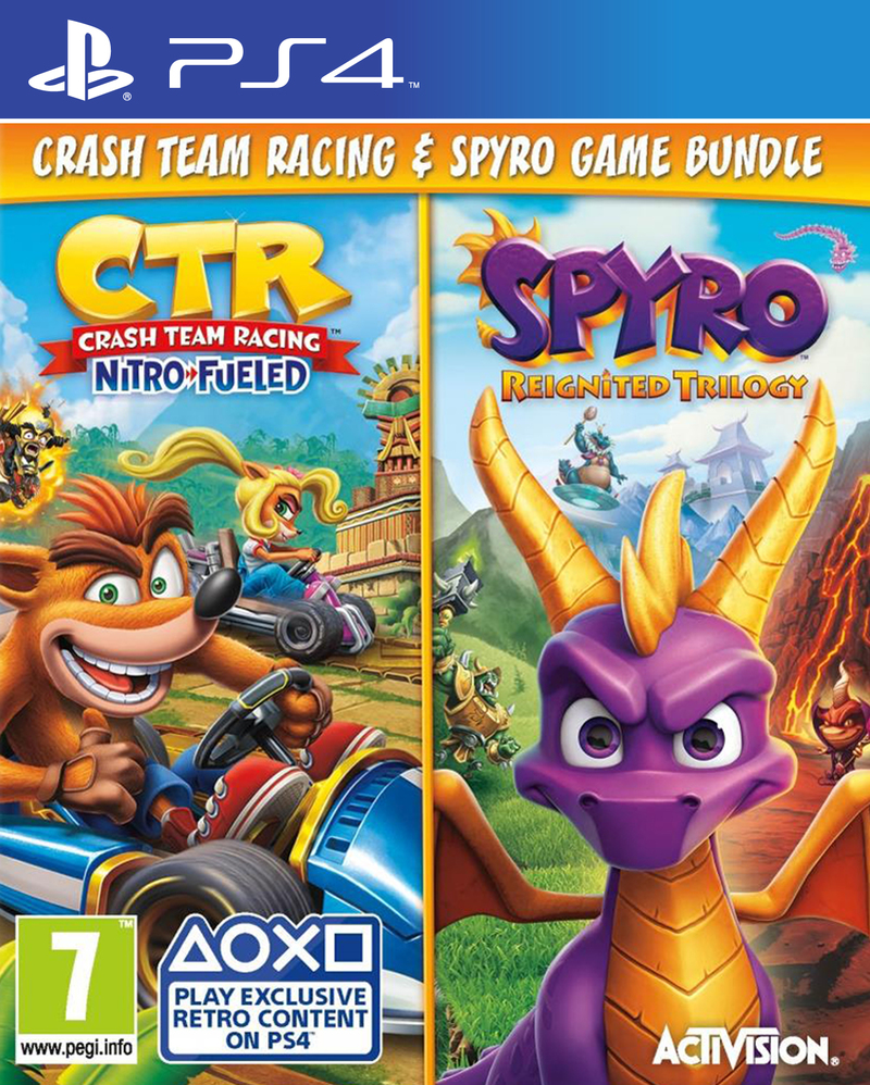 Crash Team Racing Nitro-Fueled + Spyro Bundle (PS4, англ.версия) от  MegaStore.kg