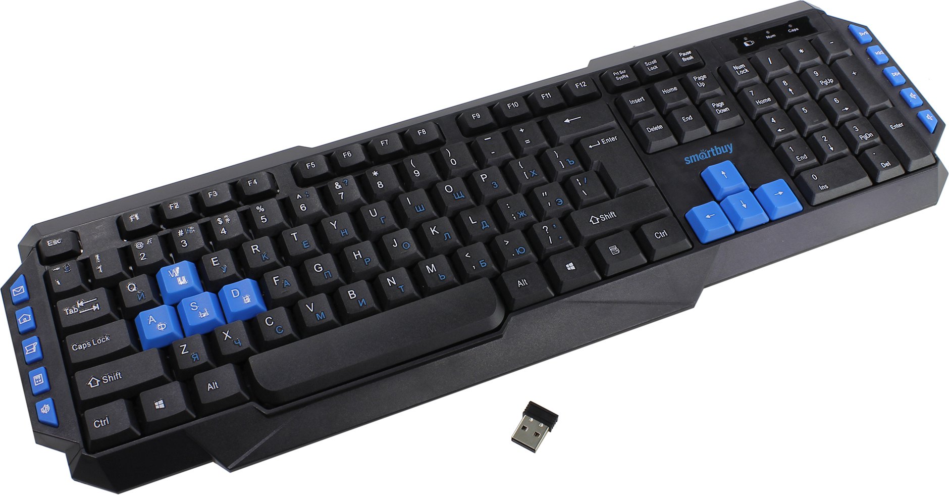 Клавиатура беспроводная мультимедийная Smartbuy ONE 231 черная (SBK-231AG-K)