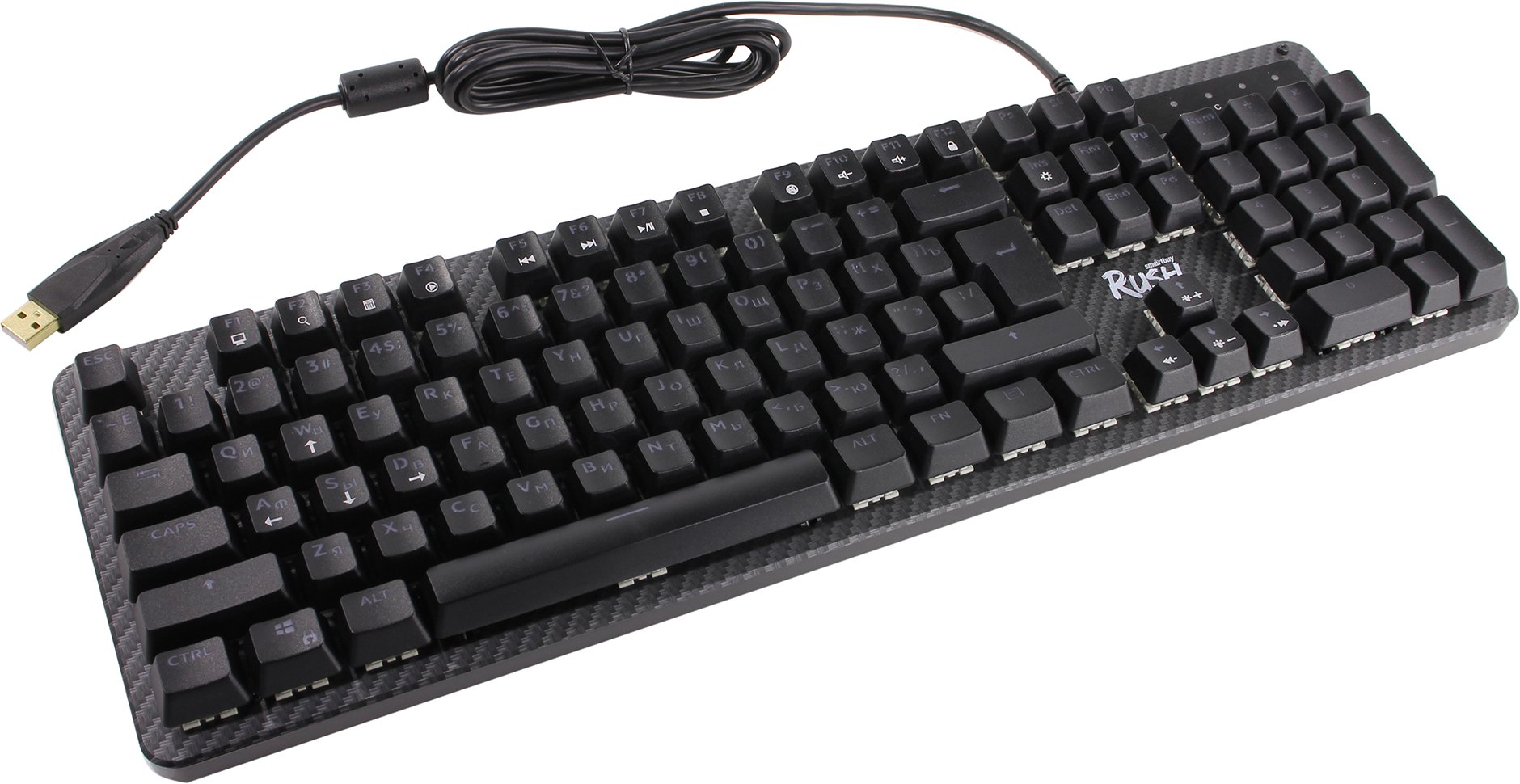 Клавиатура механическая игровая Smartbuy RUSH Carbon USB черная (SBK-312MG-K)