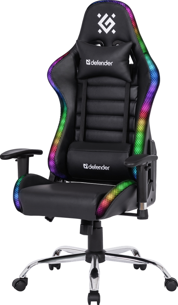 Кресло игровое Defender Ultimate Черный RGB