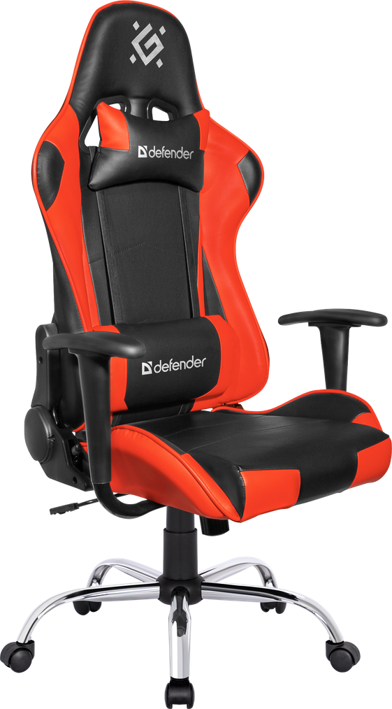 Кресло игровое Defender Azgard (черно-красное)
