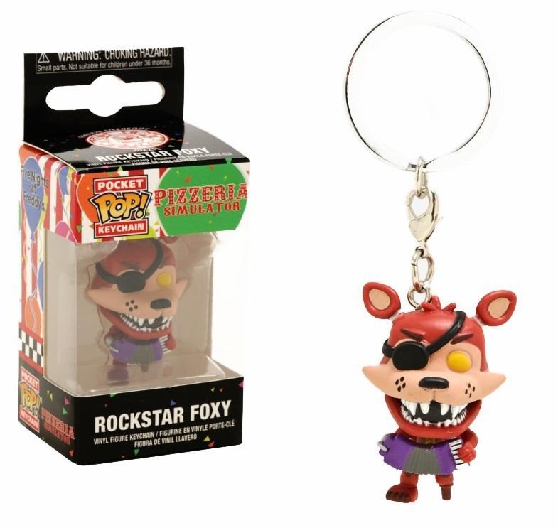 Funko Pocket POP! Keychain: FNAF:Pizza Sim: Rockstar Foxy