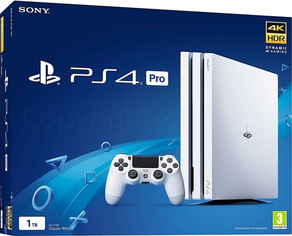 Sony PlayStation 4 Pro (1TB) белая от  MegaStore.kg