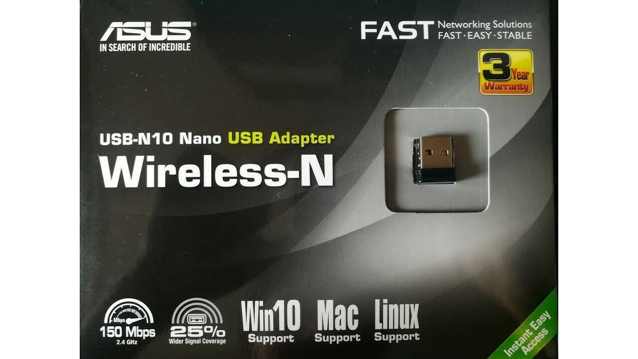 Asus USB-N10 Nano беспроводной адаптер
