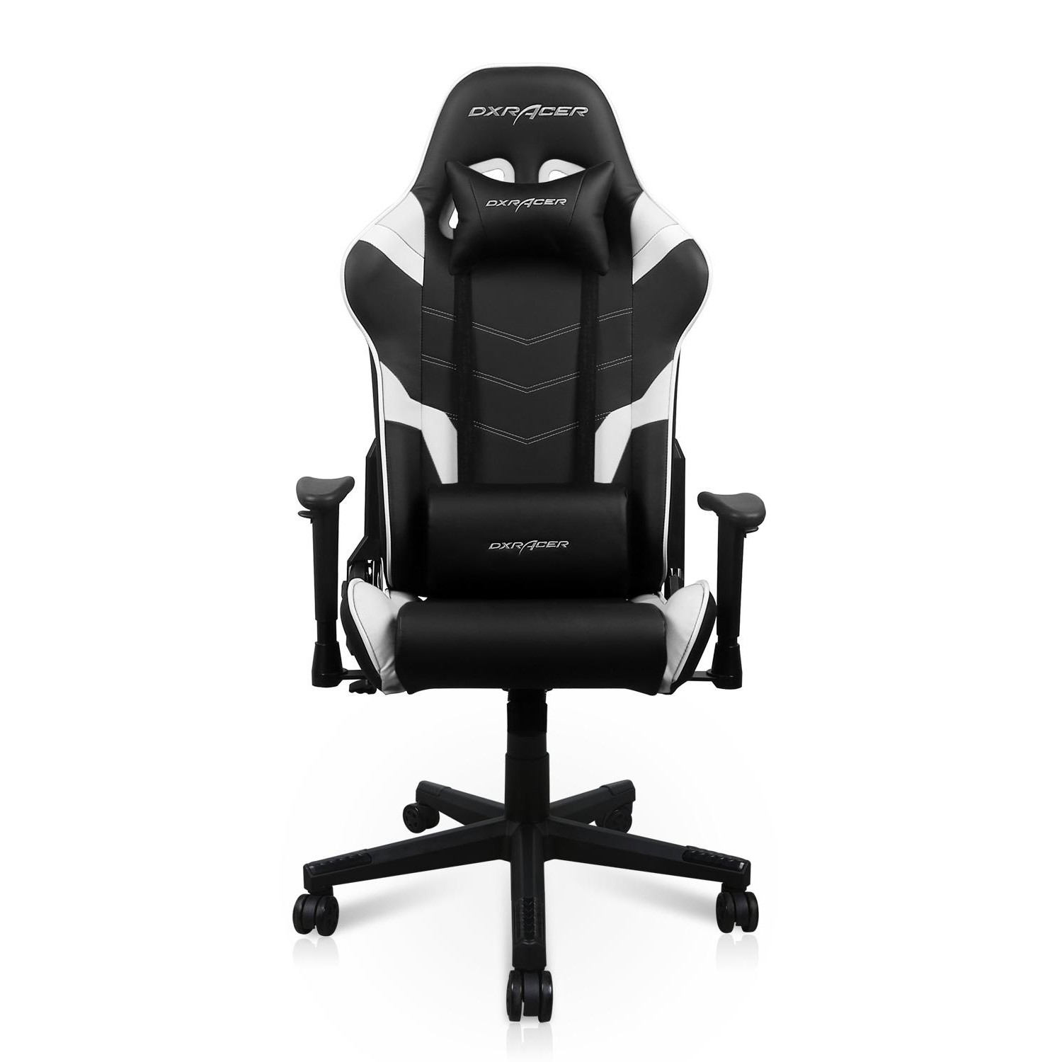 Кресло для геймеров DXRacer GC/P188/NW (Чёрно-белое) 120кг