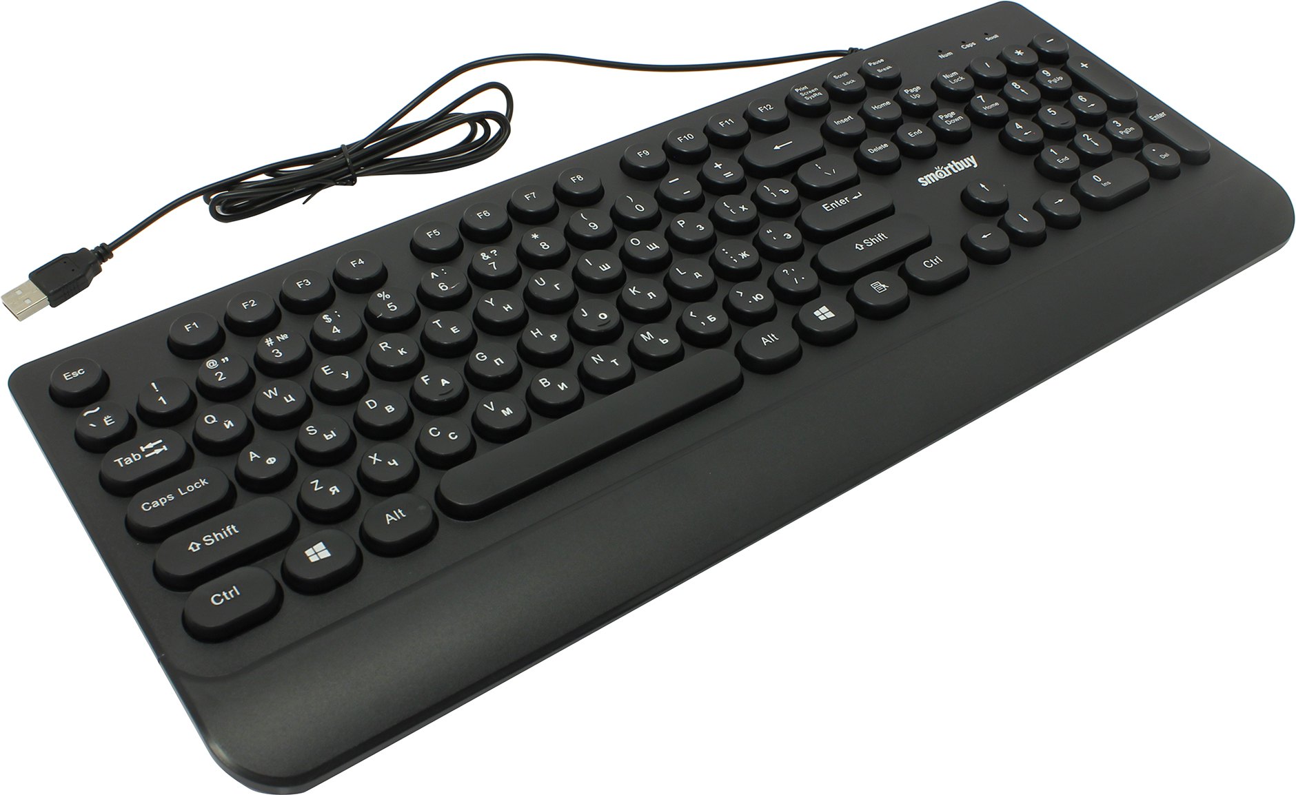 Клавиатура проводная Smartbuy ONE 228 USB Black SBK-228-K