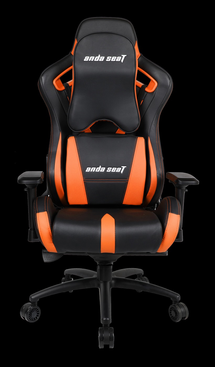 Gaming Chair AD12XL-03-BO-PV-O01 AndaSeat E-sports BLACK&ORANGE 4D Armrest 75mm wheels PVC Leather
