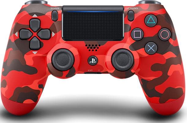 Sony DualShock 4 V2 Red Camouflage (красный камуфляж)